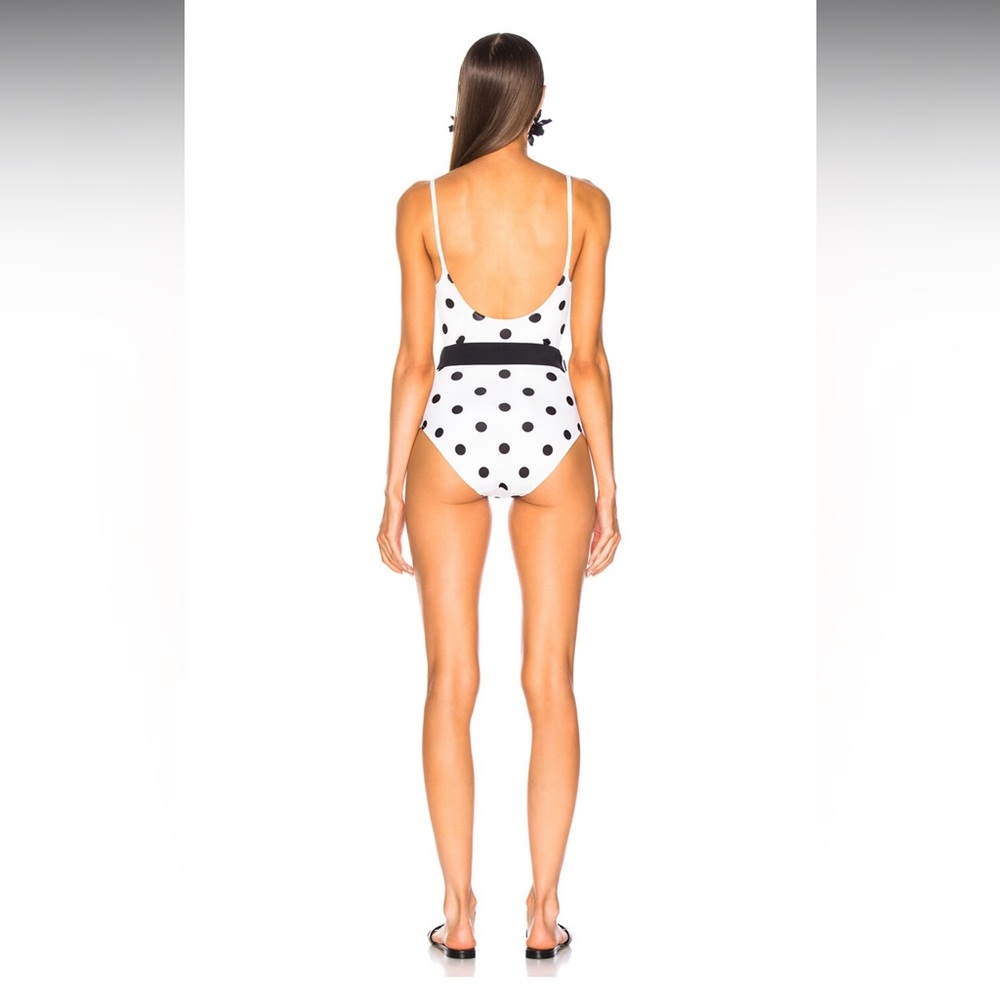 SOLID & STRIPED Nina One Piece Swimsuit Dot Belt - Picture 2 of 7